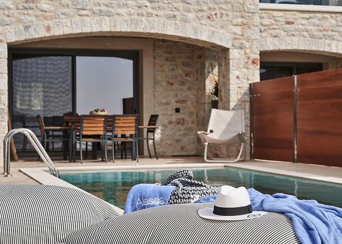 Beachfront Alassa W Private Pools Complex Villa *